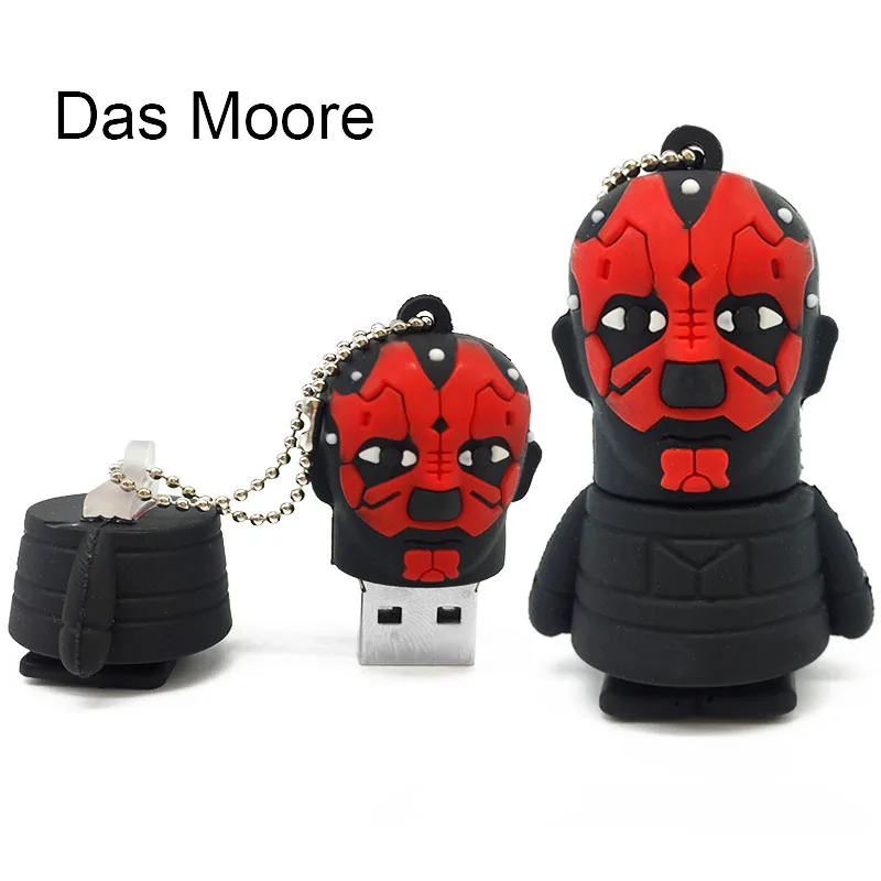 

USB Flash Drive 64G Star Wars Pen Drive 32GB Pendrive 16GB R2D2 Darth Vinda 8GB 4GB Maul Bounty Hunter USB2.0 Memory Stick Drive