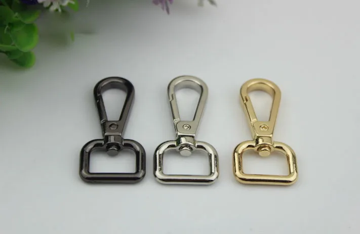 

10pcs/lot Shoulder belt hook buckle ornaments key chain hang bag hook connect button 1.6 cm inner diameter