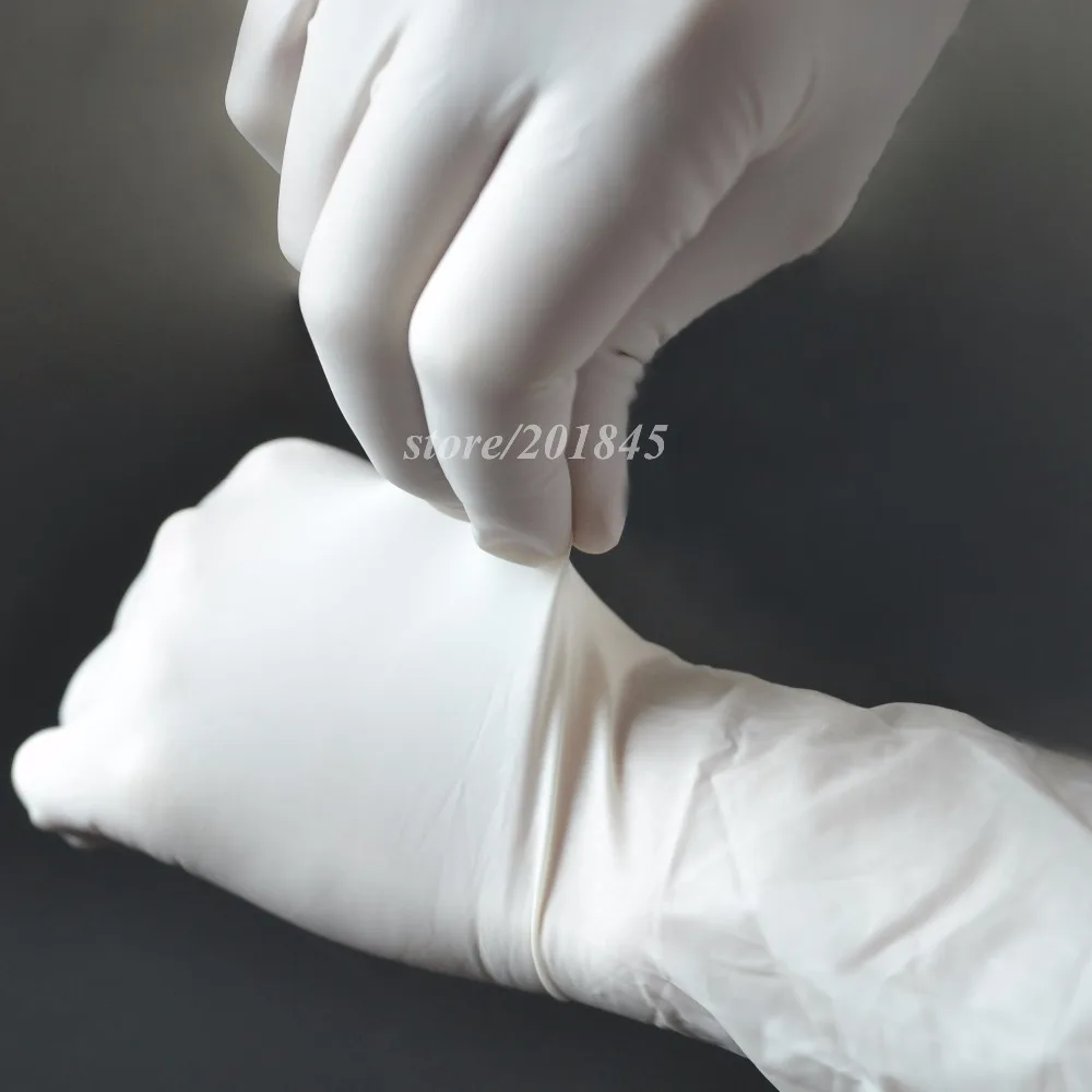 “ Pares de Luvas Natural Não-tóxico 5 Descartáveis Luvas