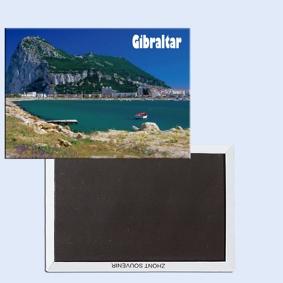 

The Great Divide, Gibraltar, Magnetic Refrigerator Affixed With Tourist Souvenirs home accessories 24837