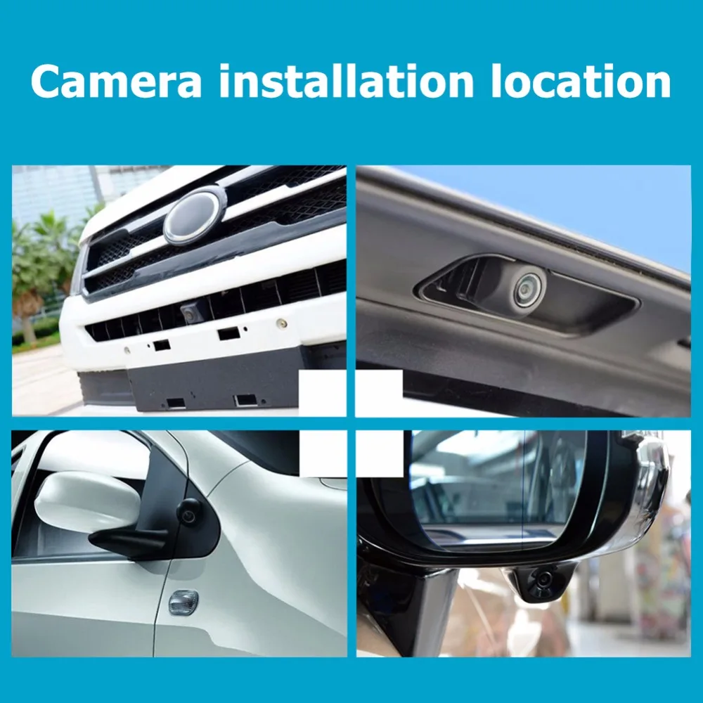 360 градусов панорамная система 4 камеры s 720 P Автомобильный видеорегистратор для вождения камера заднего вида Mirro видимая система мониторинга парковки
