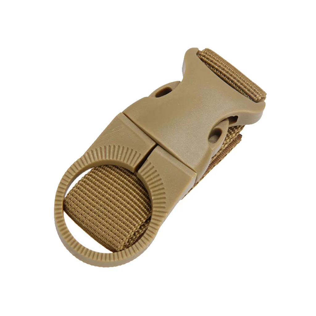 Outdoor Carabiner Nylon Key Hook Molle Webbing Buckle Strap Hanging Belt Buckle Water Bottle Holder 14.5 x 2.5 cm 