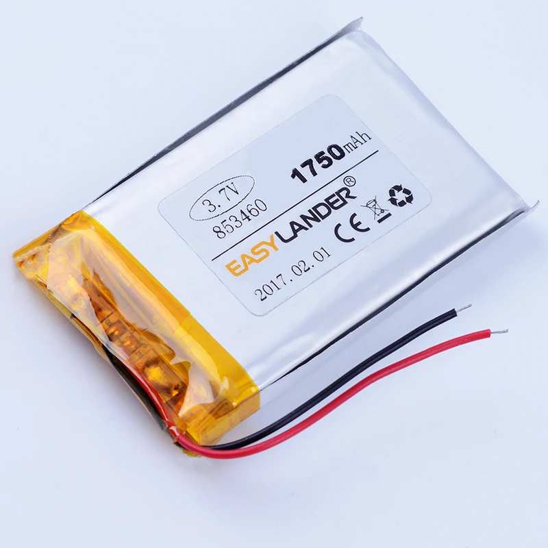 853460 3 7 V 1750mAh литий-полимерный литий-ионный аккумулятор для bluetooth гарнитуры GPS PDA MP3