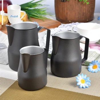 

350 500 700ML Stainless Steel Milk Frothing Jug Stainless Steel Milk Bubble Foam Pitcher Cup to Coffee Lovers Mugs Drop Shipping