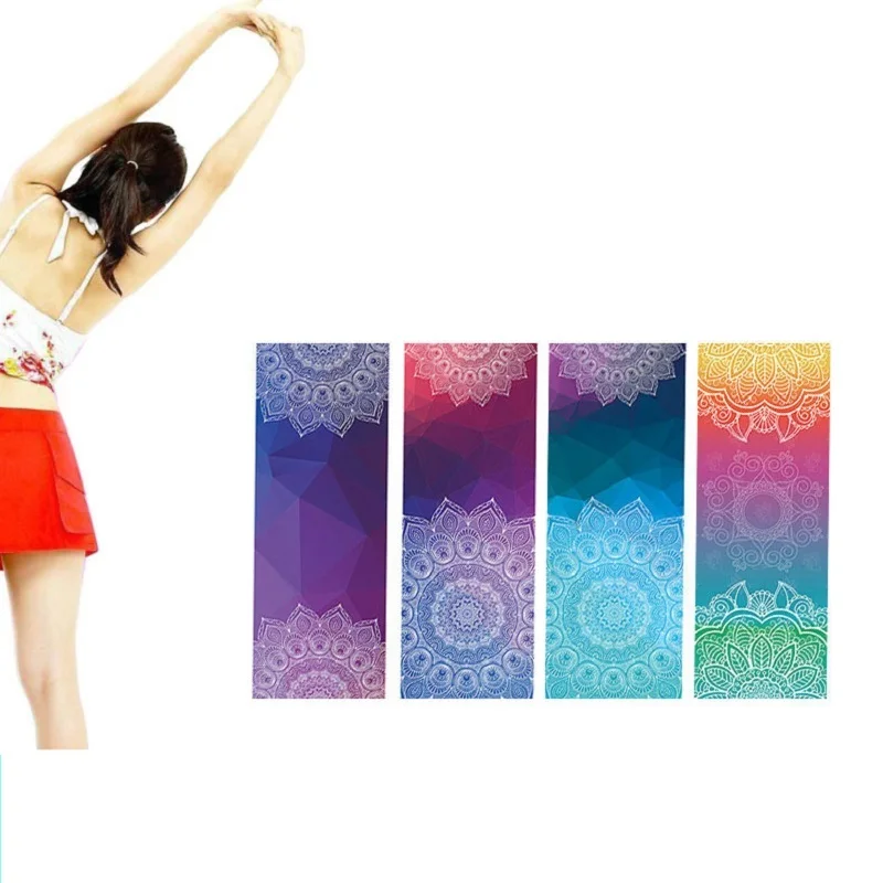 

Microfiber Mat Towels Elastic Loop Design Non Slip Super Soft Sweat Absorbent Towel for Hot Yoga Pilates and Fitness Yoga Mat
