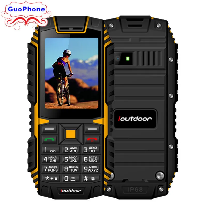 

Ioutdoor T1 IP68 Waterproof Phone 2.4" MP3 MP4 2MP Back Camera FM 2100mAh Dustproof Shockproof Rugged Mobile Phone