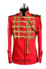 2016 männer in kleid kostüme mit Europäischen stil palast studio bühnenkostüme diskothek red herren stuhl für sänger tänzer Sterne