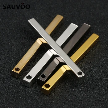 

SAUVOO 10pcs Vintage Copper Geometric Square Long Bar 30mm for Handmade Earring Necklace Jewelry Making Findings Accessories