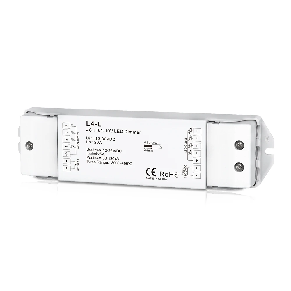 L4 L; 0/1 10V LED Dimming driver;4 channel 0/1 10V LED dimming