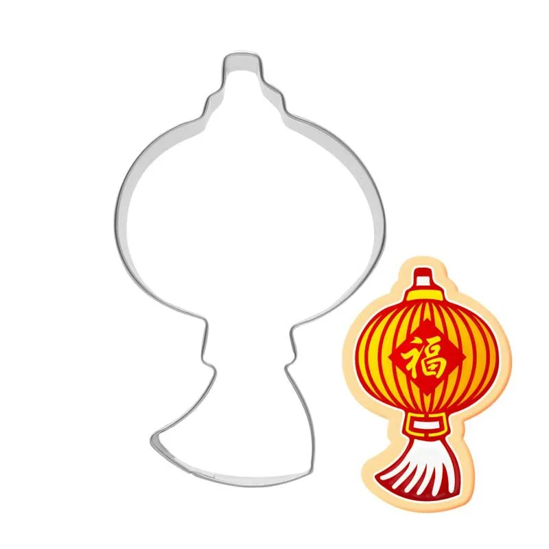 

Festive Holiday Sugarcraft Cake Decorating Fondant Cutters Tools,Lanterns Puzzle Cookie Baking Molds