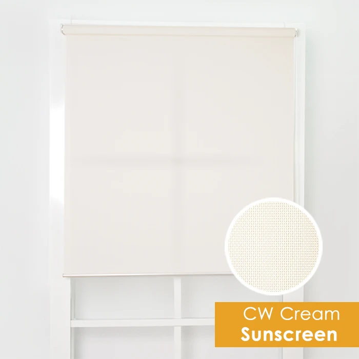 SCHRLING анти УФ солнцезащитный крем грубая картина рулонные шторы для гостиной окна занавес загара Индивидуальный размер - Цвет: Cream