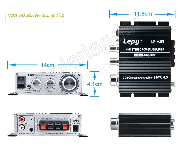 Автомобильный мини усилитель мощности 12 В 2 канала 25 Вт X2 RMS Hi Fi цифровой стерео
