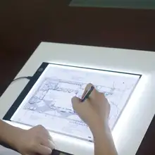 Ультра тонкий Light Pad трассировки свет доска со шкалой Регулируемый Яркость Led Pad Портативный USB Мощность Плавная затемнения свет