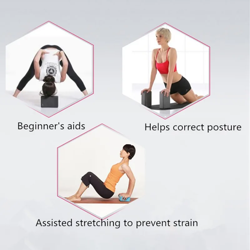 Блок йоги 120 г высокой плотности EVA пены блоки улучшают прочность и помощь баланс и гибкость Упражнение формирование тела фитнес-инструмент