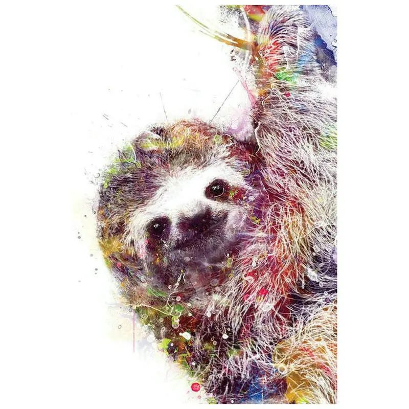 Full square sloth 5d diamond painting color sloth animal 5d diamond