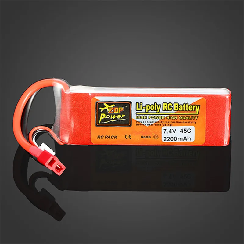 ZOP Power 7 4 V 2200mAh 2S 45C литий полимерный аккумулятор T plug высокая мощность высокое