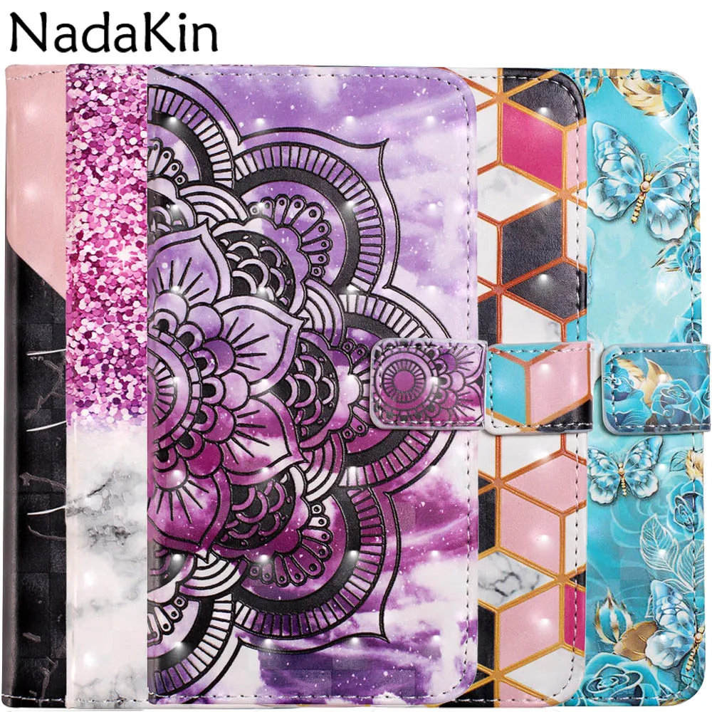 

3D Visual Painted Flip Book Leather Phone Case Shell Cover for Samsung Galaxy A10 A20 A30 A40 A50 A70 M10 M20 M30 S10 5G Version