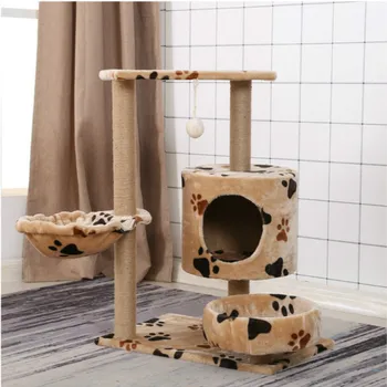 

Cat Product Tree House Bed Furniture Cat Scratch Board Scratching Column Natural Sisal Cat Climbing Frame Fast Free Shipping