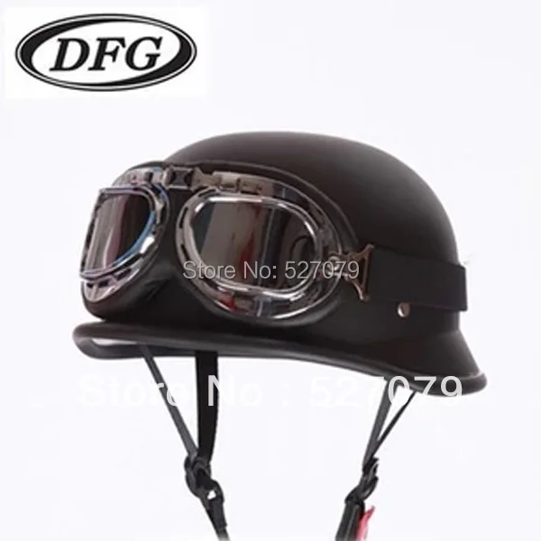 Fashion vintage ww2 german military motorcycle half helmet paintball