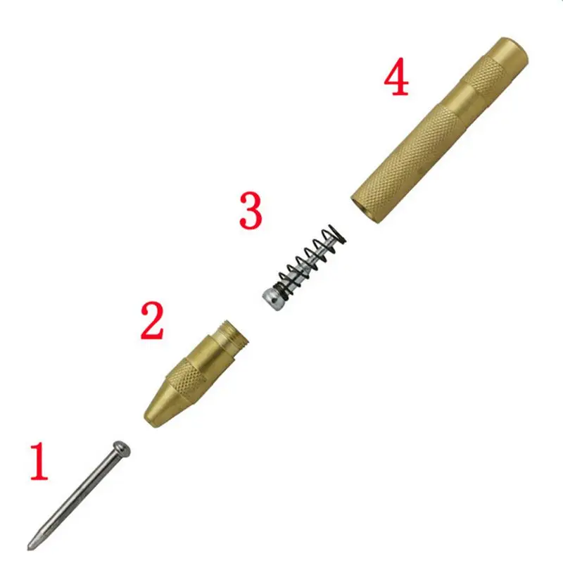 

5inch Automatic Center Punch/Dot Punch Strikes Spring Loaded Marking Starting Holes Tool High Speed Steel Automatic Centre Punch