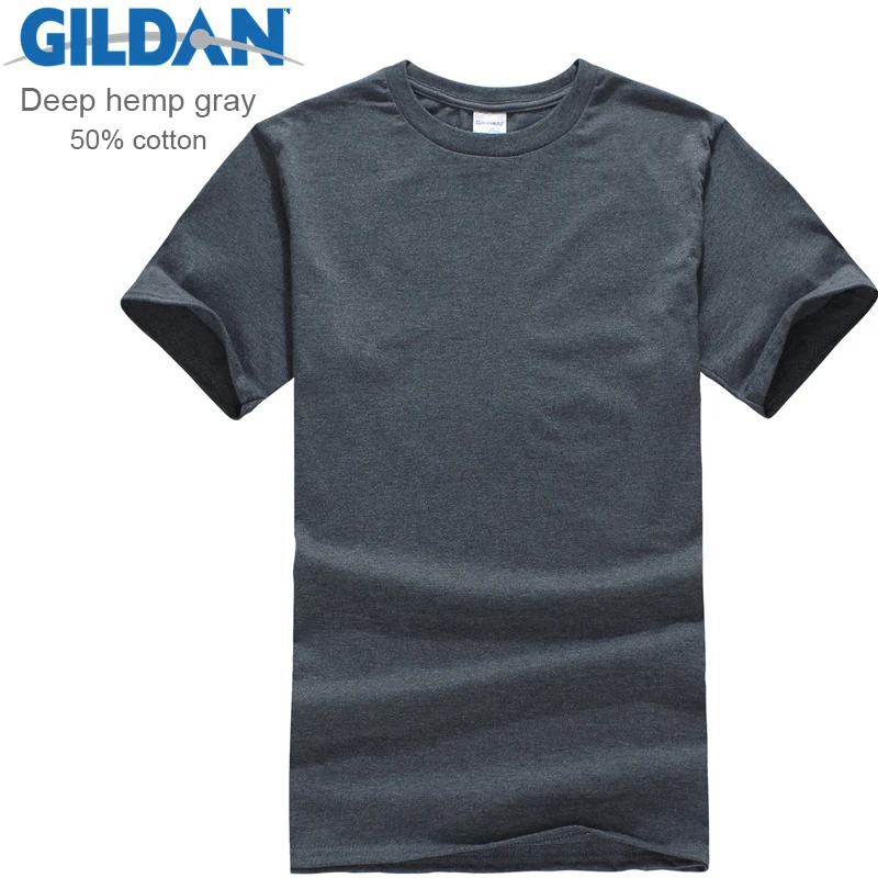 Gildan Brand Men Clothing Men Short Sleeve T Shirt Summer Casual Blank Tee Shirt Comfortable Soft Male Tops Tees Free Shipping