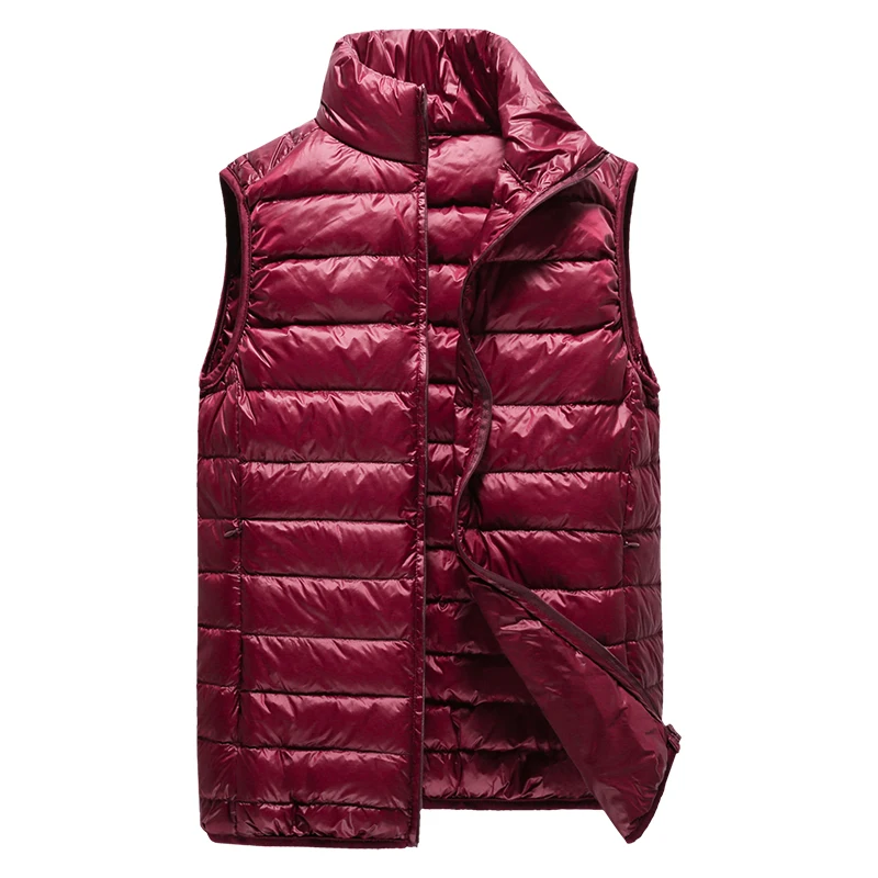  winter Men's fashion boutique thick warm White duck down feather stand collar leisure down-filled j