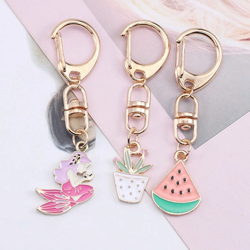 Женский брелок сделай сам аниме Ainimal Kawaii с рисунком кота котенок лисы Русалочки