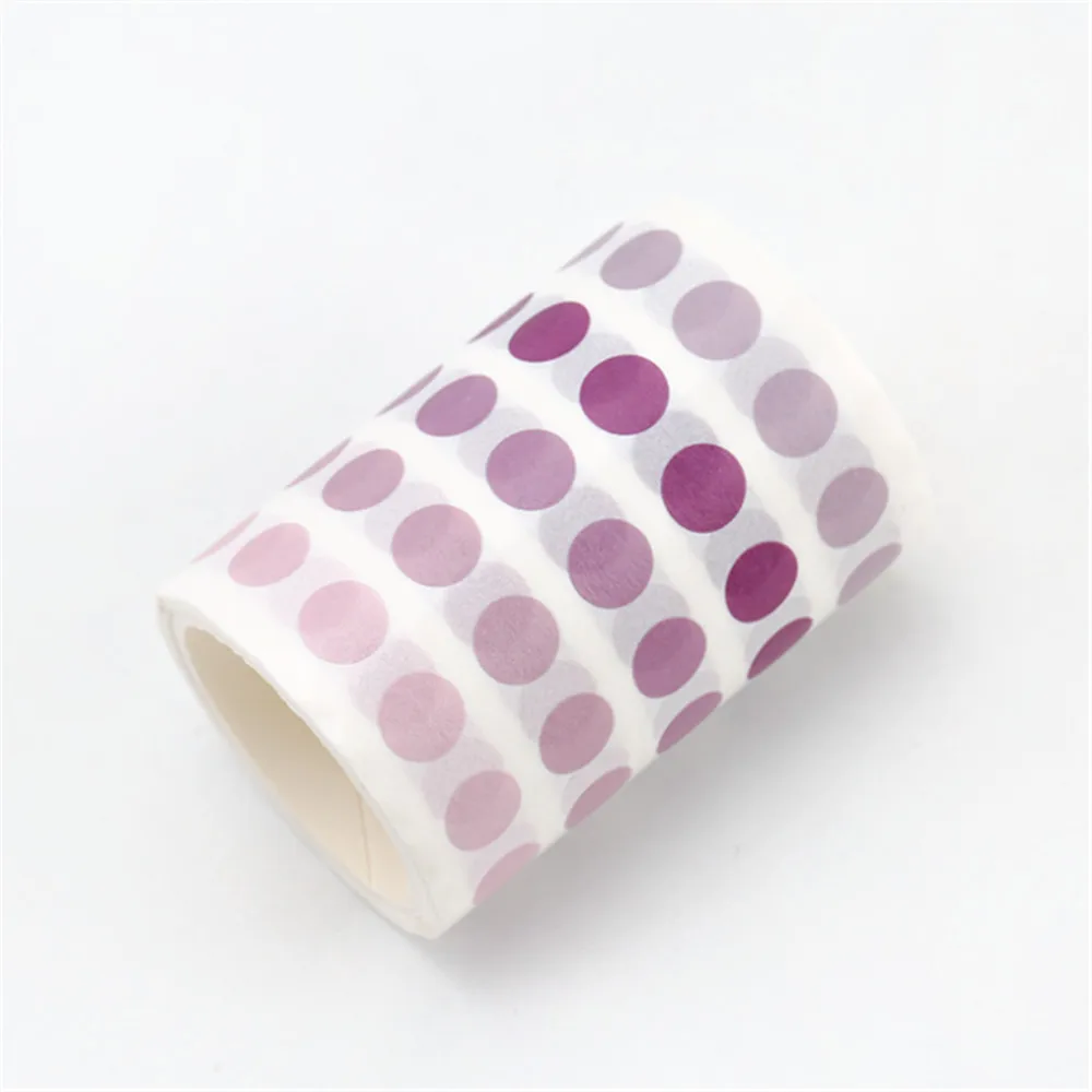 336 шт./лот цветные точки васи лента японская бумага DIY планировщик Маскировочная лента клейкие наклейки с лентами Декоративные Канцелярские Ленты - Цвет: 8