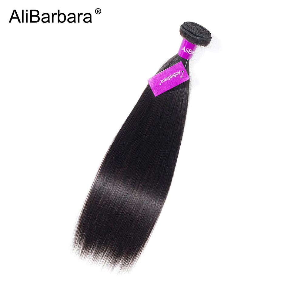 AliBarbara волосы 1 комплект малазийские прямые натуральные волосы комплект s не Реми 100% волосы плетение расширение 6-40 дюймов Бесплатная