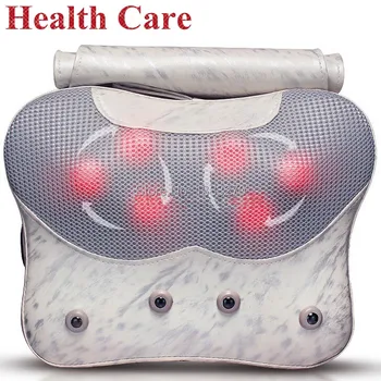 

2019 new products electrical kneading neck massage pillow health product white massage cushion