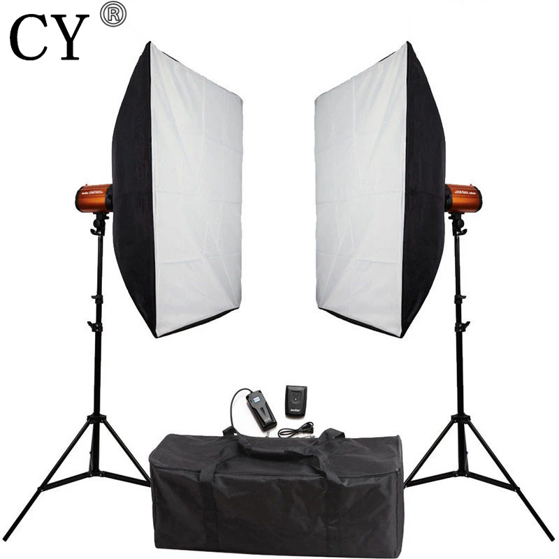 Godox Smart 300SDI 600W Photography Softbox Flash Lighting Kits Flash