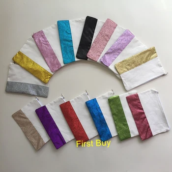 

30pcs/lot Hot Selling Wholesale New Arrival Monogrammed Glitter women cosmetic bag bridesmaid gift bags