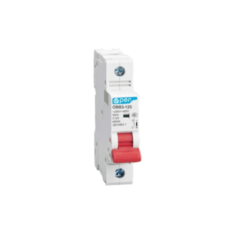 

4P 125A 10kA breaking capacity MCB min circuit breaker over load /short circuit protection
