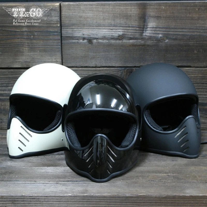 Ttの共同トンプソンmoto Rcycleヘルメットフルフェイスcasqueヴィンテージヘルメットチョッパーゴーストライダーレトロヘルメットcasco Moto Helmets Aliexpress