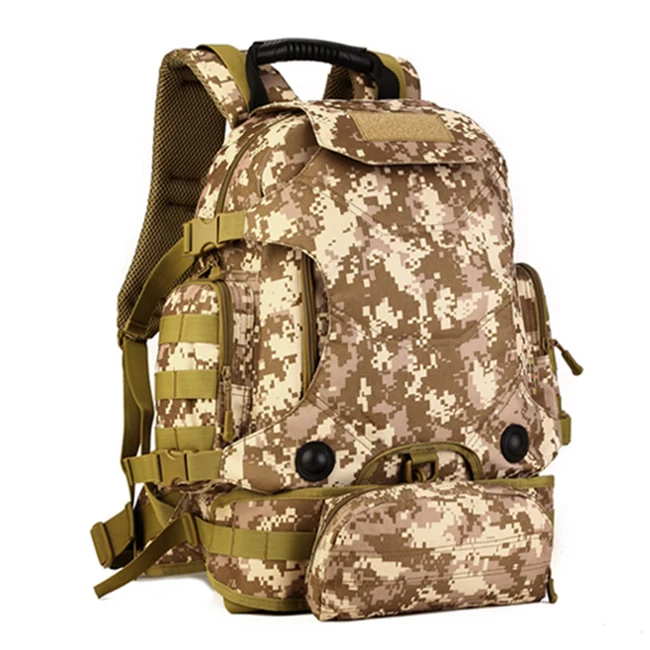 40L военный рюкзак, многофункциональный, 3 в 1, мужской тактический рюкзак, поясная сумка, комбинированный, для альпинизма, путешествий, пешего туризма, XA46D - Цвет: Desert digital