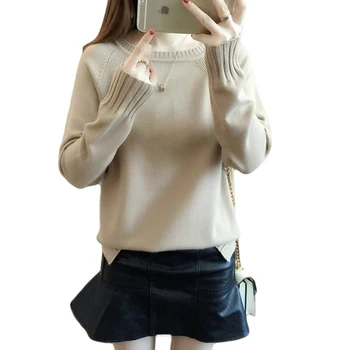 

Winter Sweater For Women 2019 Autumn Long Sleeve Tricot Knitted Sweater Female Ladies Jumper And Pullover Pull Femme D307