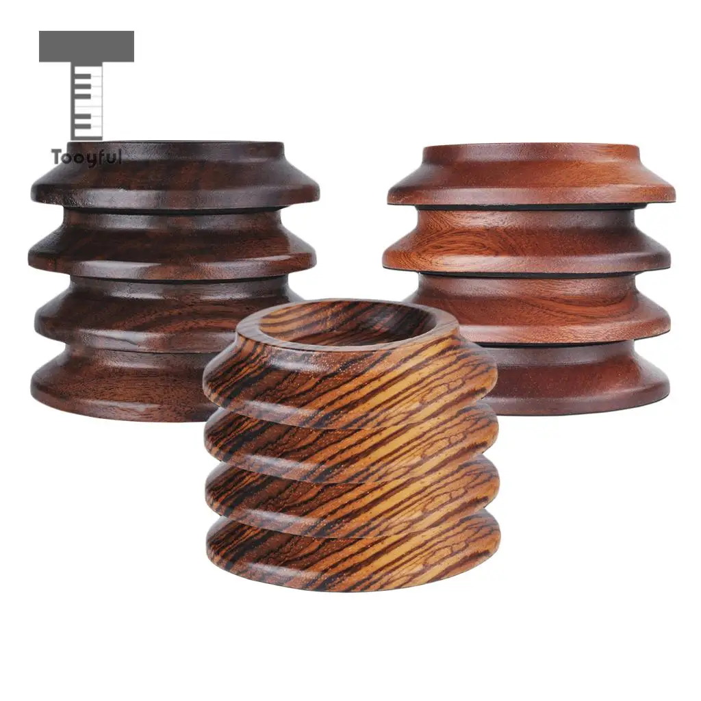 4 Pieces Solid Wood Piano Caster Cups Furniture Round Wheel Cups for