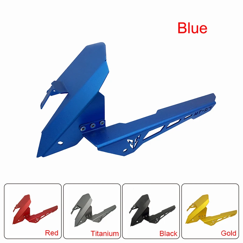 MT-07 MT07 Motorbike Brand New CNC Rear Tire Hugger Fender Mudguard with Chain Guard Cover for Yamaha 13-17 MT-07 MT07 FZ-07 FZ (13)