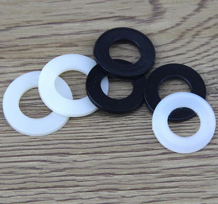 Nylon Platte Plastic Ringen Pakkingen Zwart/Wit M2 M2.5 M4 M8 M10 M12|Sluitringen| - AliExpress