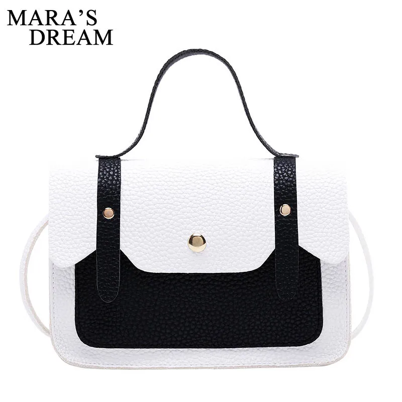 

Mara's Dream 2019 Summer New Small Bag Pu Mini Casual Hit Color Small Square Bag Shoulder Messenger Bag Mobile Phone Bag
