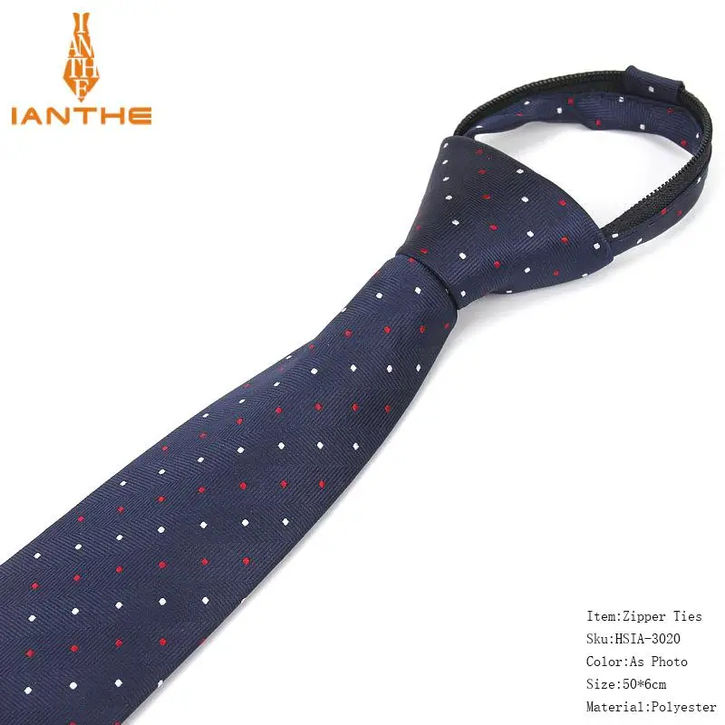 Мужские деловые костюмы на молнии, 6 см, модные деловые галстуки для свадьбы, вечеринки, повседневные обтягивающие галстуки, тонкие галстуки в горошек с узором пейсли - Цвет: IA3020