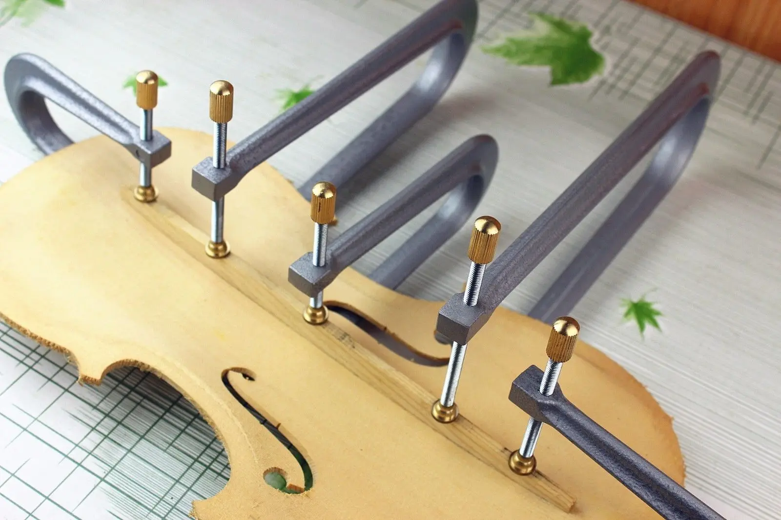 1 set Violin Bass Bar clamp luthier tools, violin making install repair tools