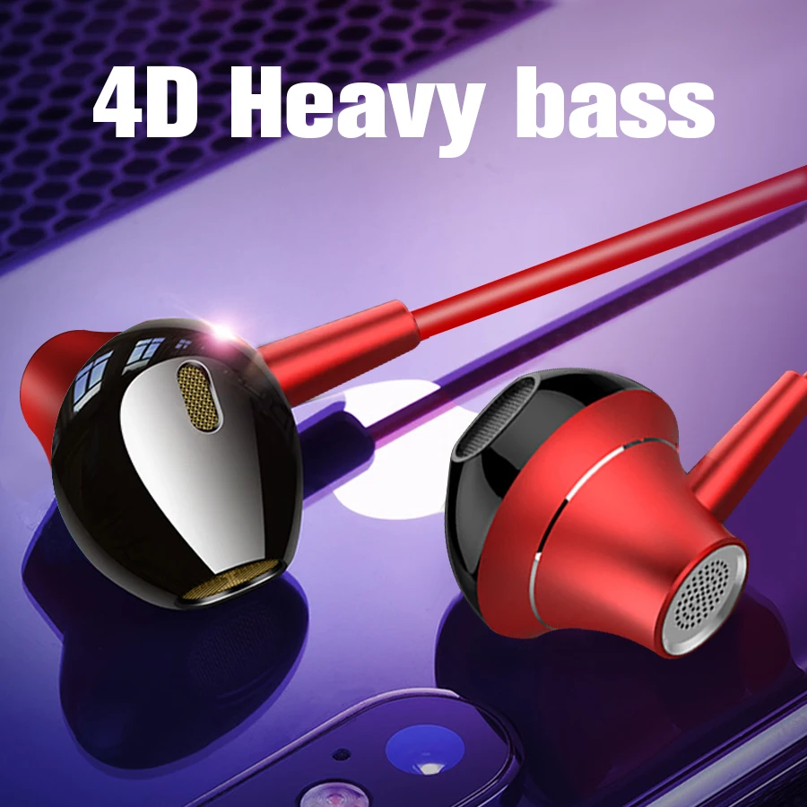 AZiMiYO Hybrid Pro HD наушники вкладыши Плетеный проводной 4D тяжелый бас металлических