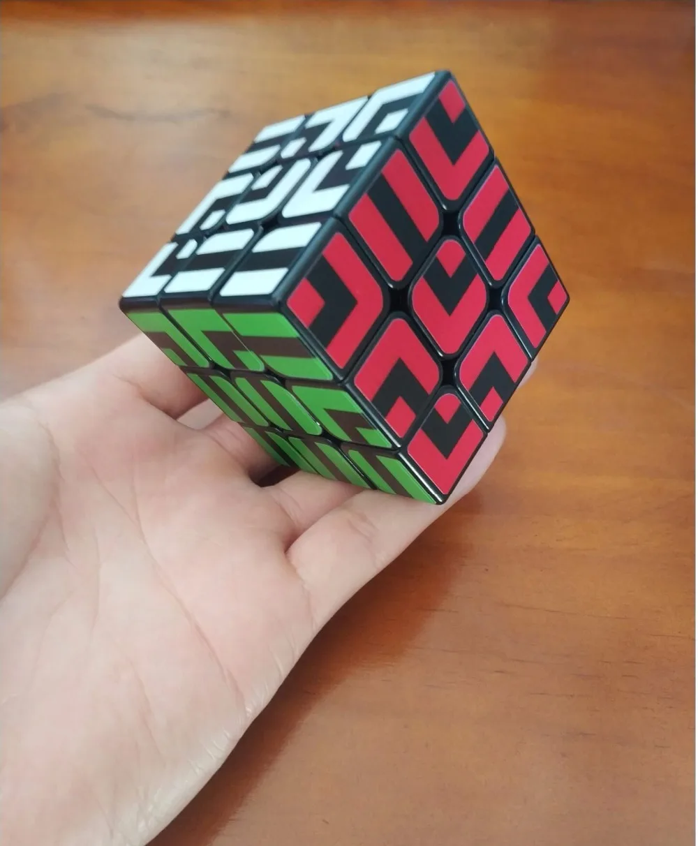 

New Arrival ZCUBE Colorful Sticker 3x3x3 Cube 3x3 Speed Cube Professional 3 Player Triangle Shape Twist Educational Kid Toys