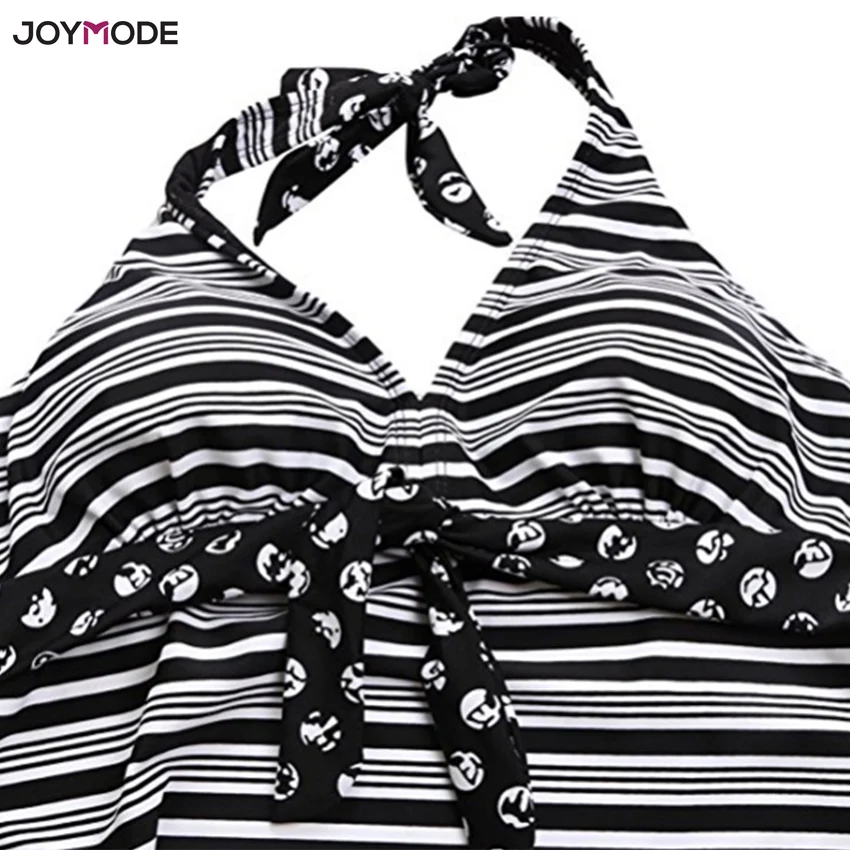 Купальник танкини JOYMODE с лямкой на шее женский купальник большого размера в