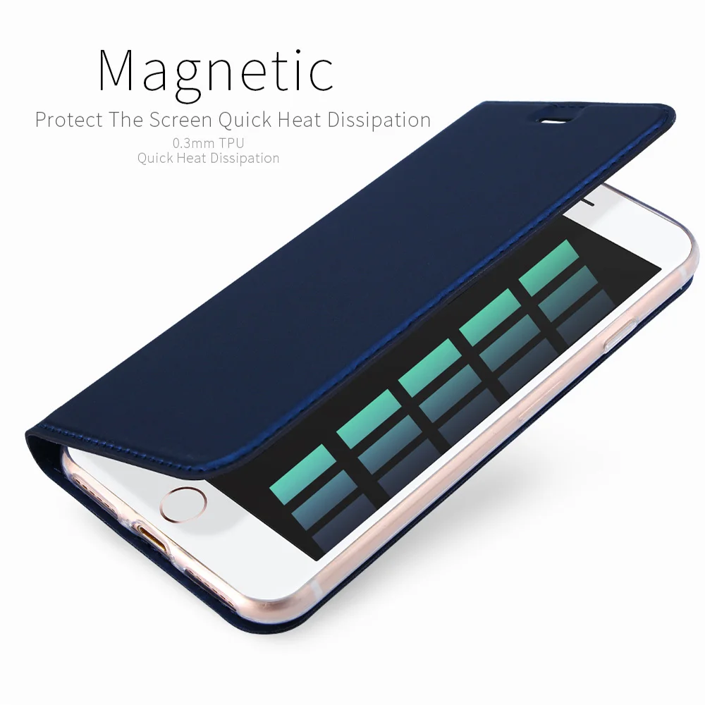 Чехол книжка Dux Ducis из искусственной кожи для iPhone силиконовый чехол ТПУ роскошный