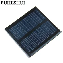 BUHESHUI 0,6 Вт 5,5 В 90ма мини поликристаллическая солнечная панель 0,5 Вт 5 В Сол Смола Солнечная сотовая Солнечная Модуль 10 шт. эпоксидная смола