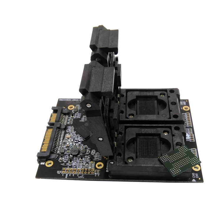  Freies verschiffen SSD Test NAND flash SM2246EN bga132/152 flash test jig Test Buchse Clamshell Str