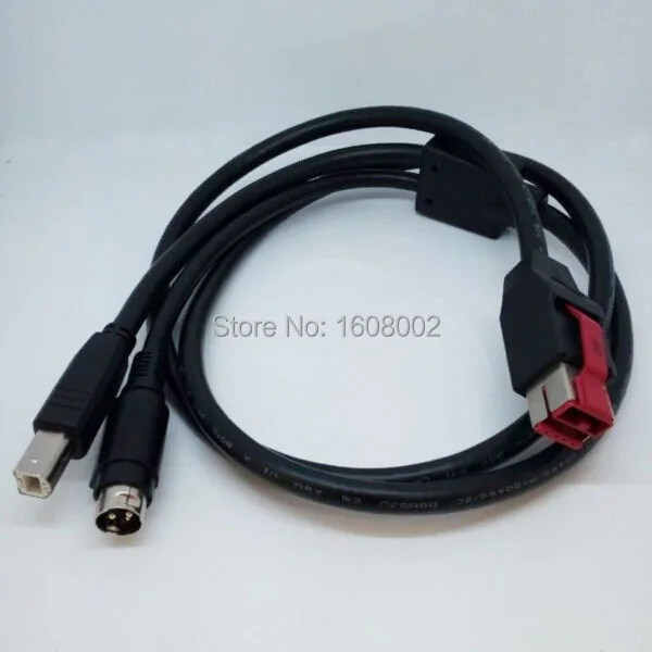 Высокое качество 1 метр 24 В Питание USB кабель для pos-принтера