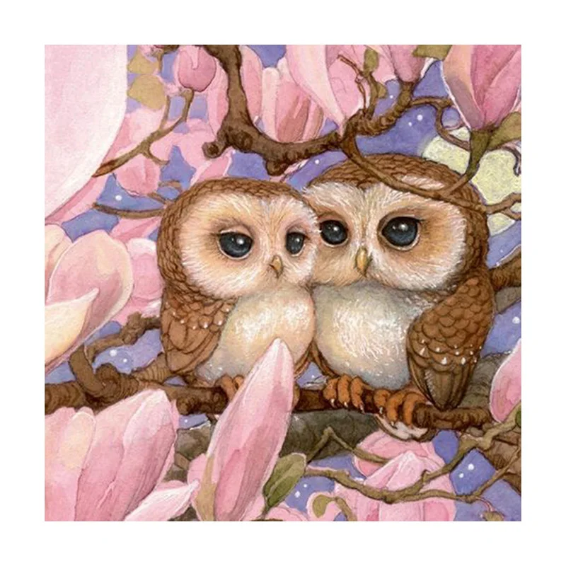 

Diamond Embroidery Cartoon Owl Diy 5d Diamond Painting Cartoon Living Room Bedroom Cross Stitch Home Decor RL055